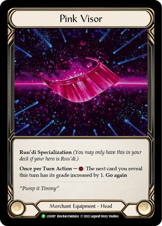 Pink Visor - LSS007 — Flesh and Blood: Promo Cards card