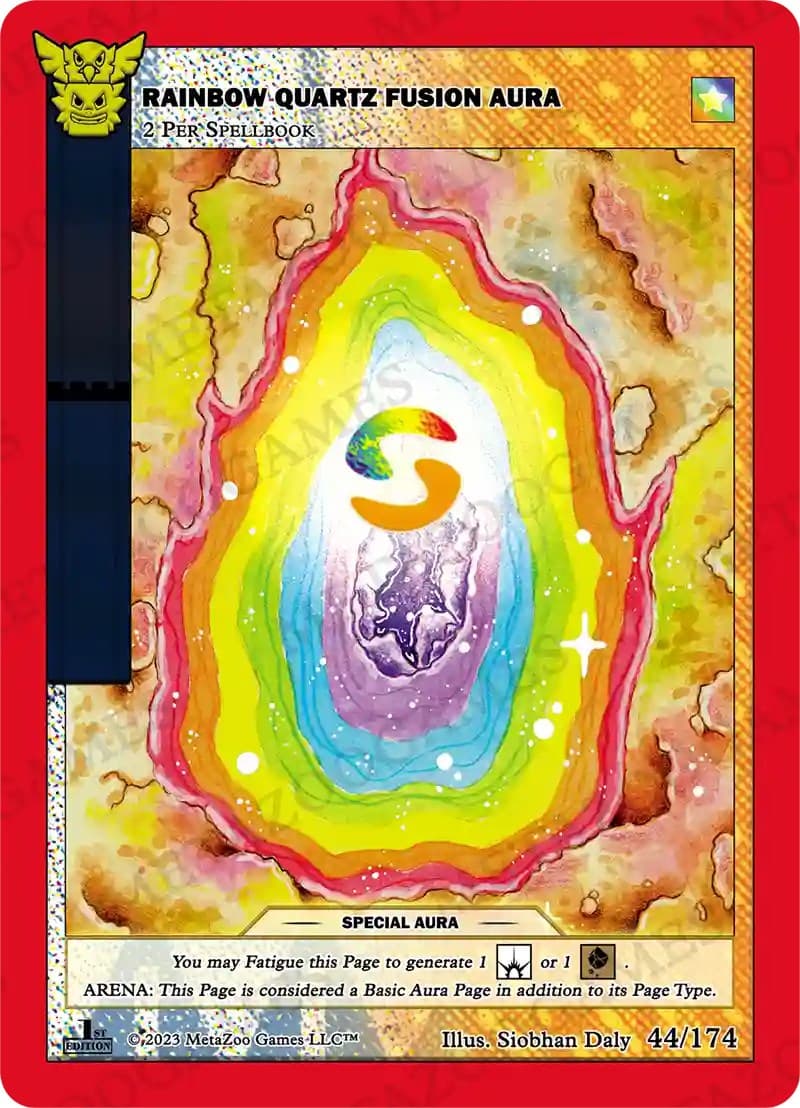 Rainbow Quartz Fusion Aura — Native: First Edition card