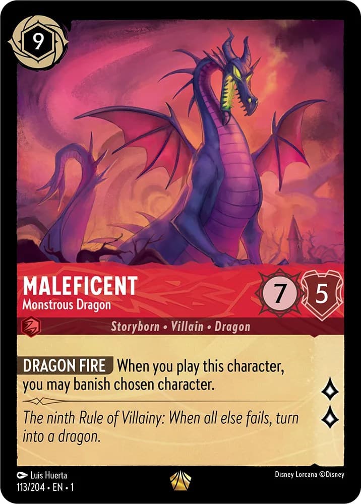 Maleficent - Monstrous Dragon — The First Chapter card