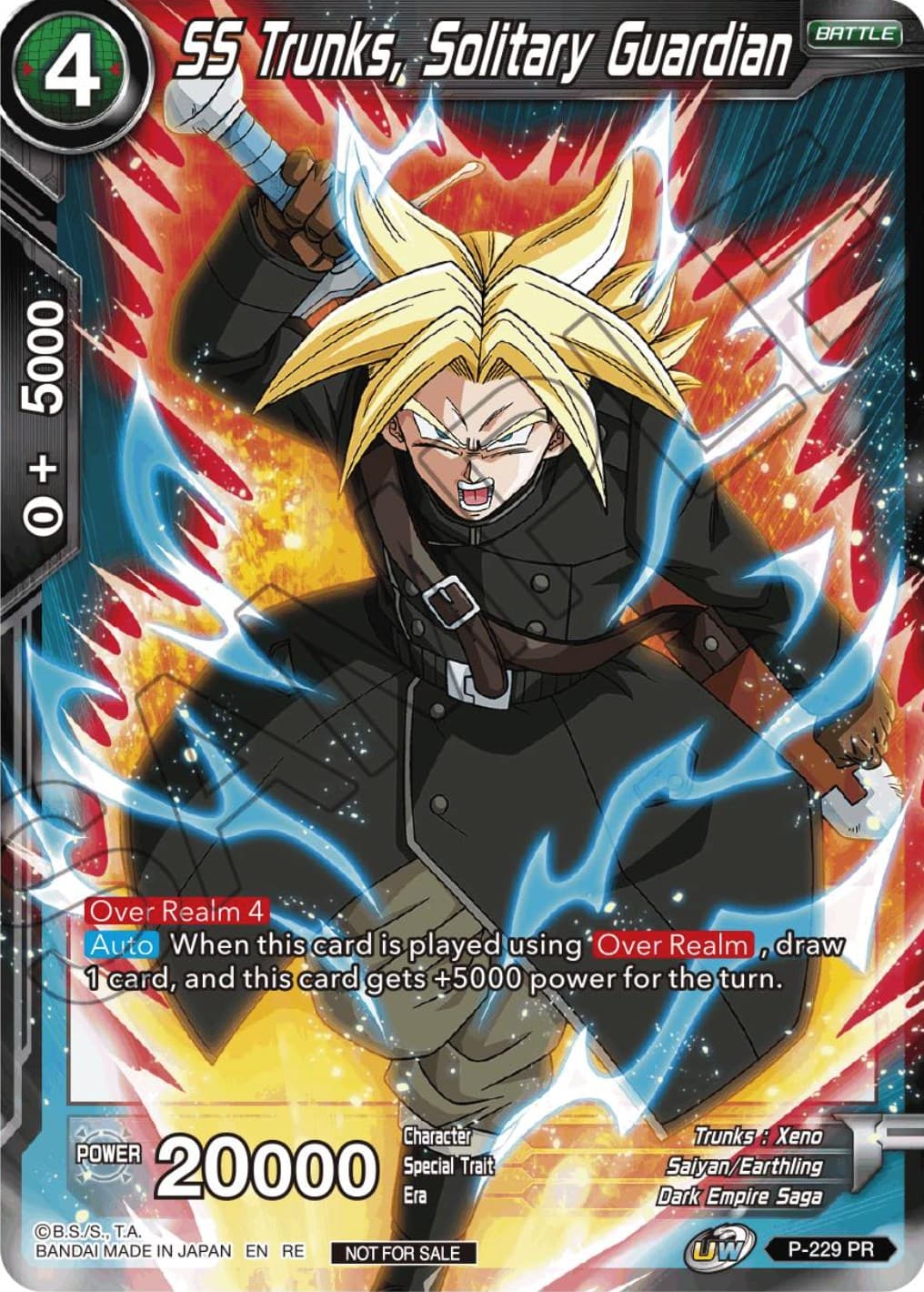 SS Trunks, Solitary Guardian (Championship Selection Pack 2023 Vol.1) — Tournament Promotion Cards card