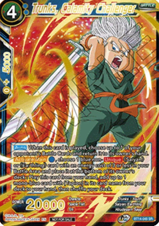 Trunks, Calamity Challenger (Alt. Art Card Set 2023 Vol. 1) — Tournament Promotion Cards card