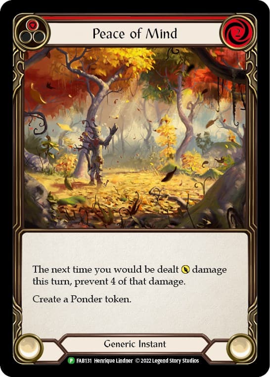 Peace of Mind - FAB131 — Flesh and Blood: Promo Cards card