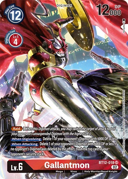 Gallantmon (Alternate Art) — Across Time card
