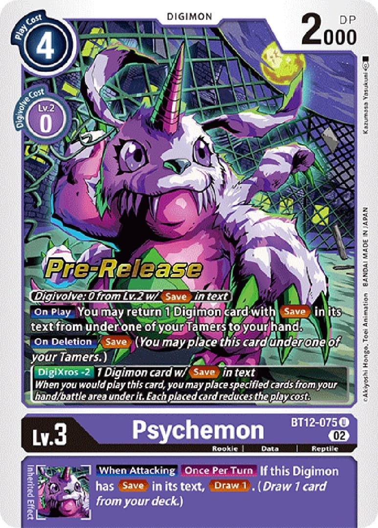 Psychemon — Across Time Pre-Release Cards card