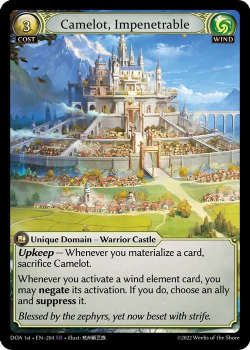 Camelot, Impenetrable — Dawn of Ashes 1st Edition card