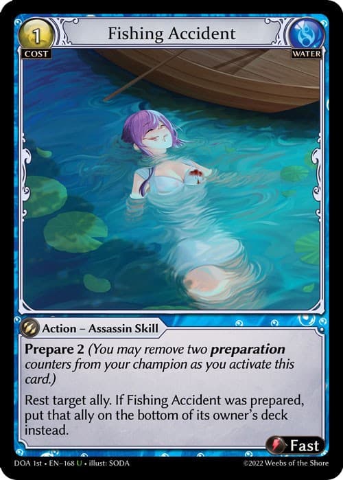Fishing Accident — Dawn of Ashes 1st Edition card