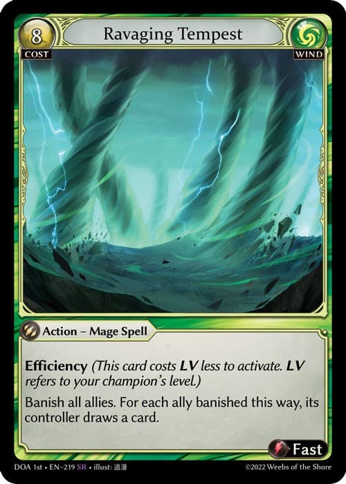 Ravaging Tempest — Dawn of Ashes 1st Edition card