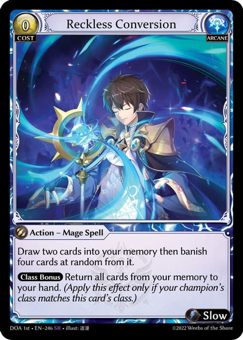 Reckless Conversion — Dawn of Ashes 1st Edition card