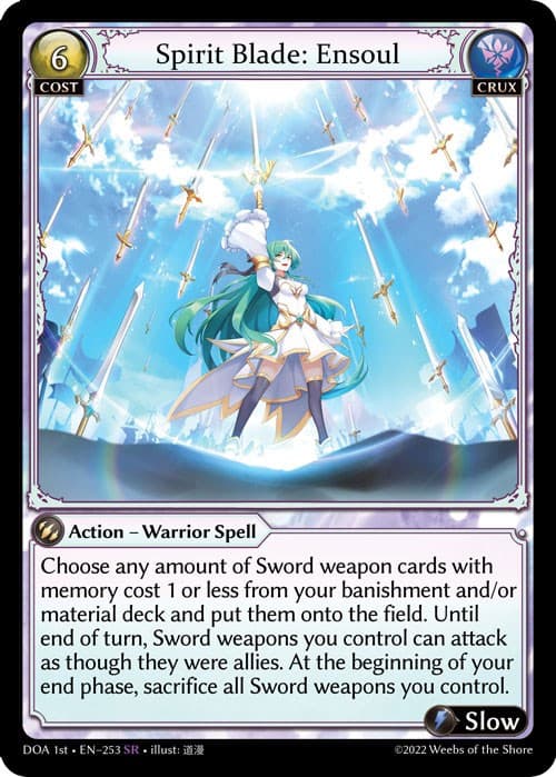 Spirit Blade: Ensoul — Dawn of Ashes 1st Edition card