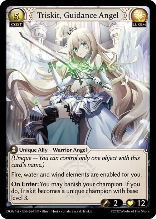 Triskit, Guidance Angel — Dawn of Ashes 1st Edition card