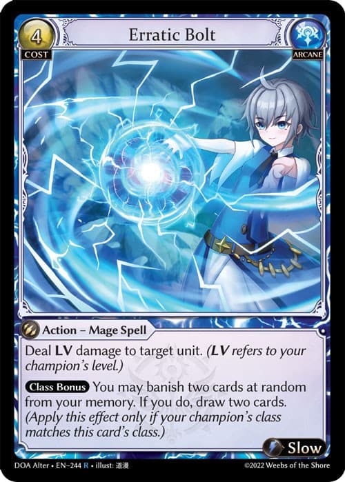 Erratic Bolt — Dawn of Ashes Alter Edition card