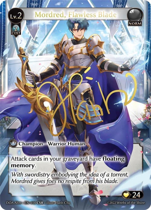 Mordred, Flawless Blade (CSR) — Dawn of Ashes Alter Edition card