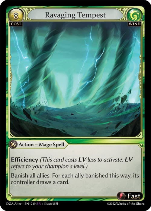 Ravaging Tempest — Dawn of Ashes Alter Edition card