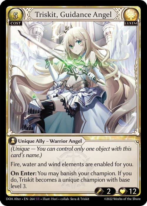 Triskit, Guidance Angel — Dawn of Ashes Alter Edition card