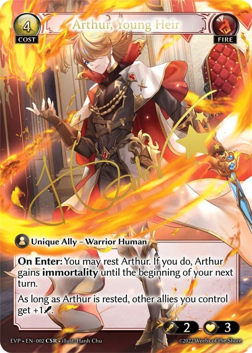 Arthur, Young Heir — Dawn of Ashes Event Pack card