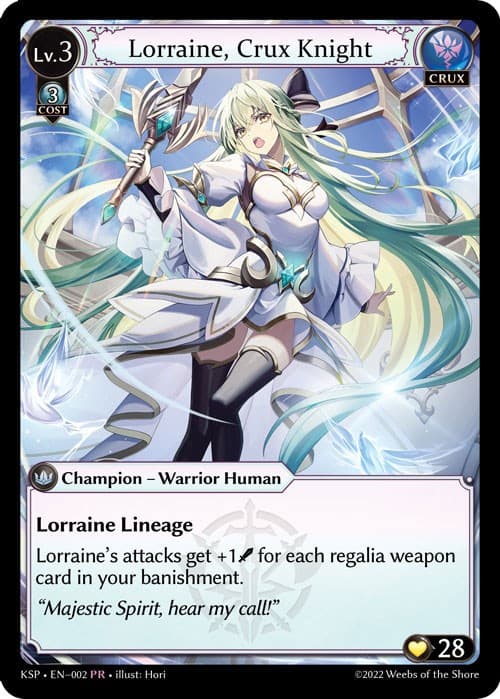 Lorraine, Crux Knight — Kickstarter Promotional Cards card
