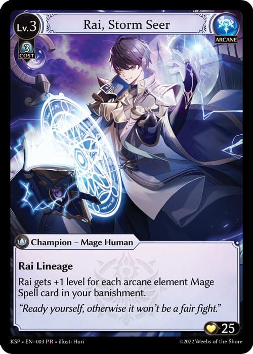 Rai, Storm Seer — Kickstarter Promotional Cards card