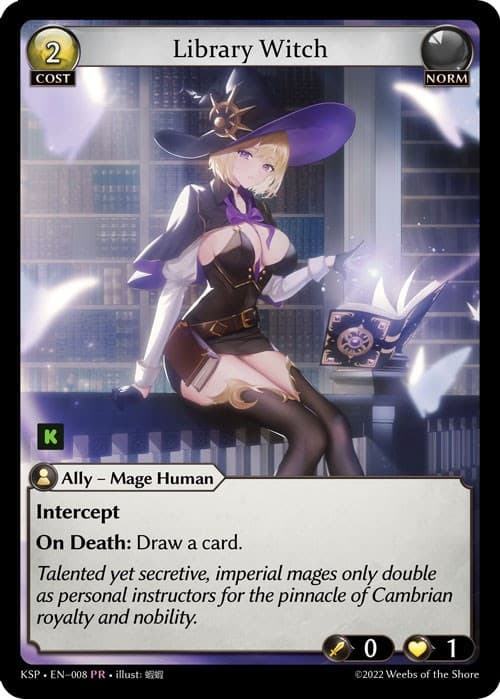 Library Witch — Kickstarter Promotional Cards card
