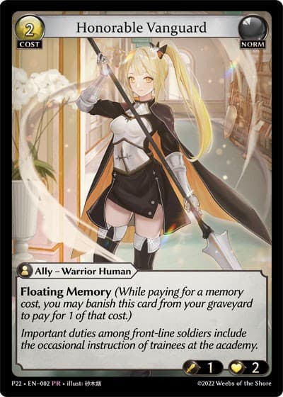 Honorable Vanguard — Promotional Cards card