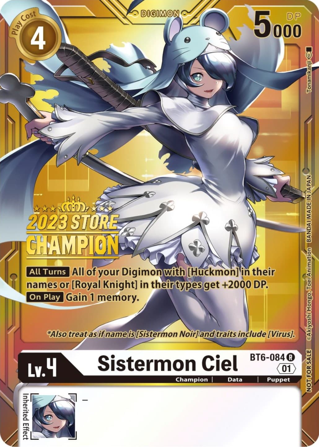 Sistermon Ciel (2023 Store Champion) — Double Diamond card