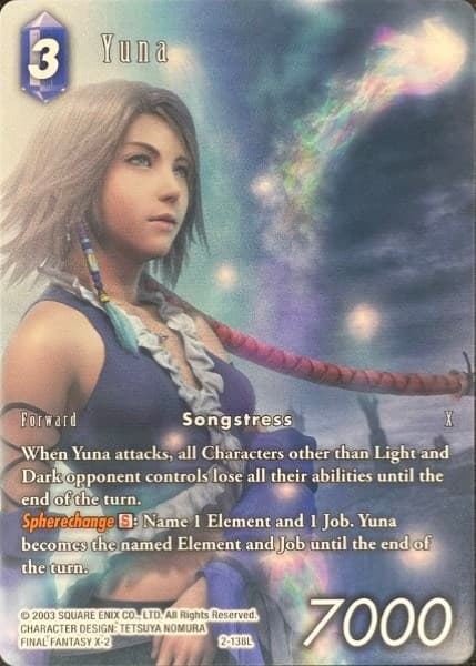 Yuna (Full Art Reprint) — Deck Exclusive Cards card