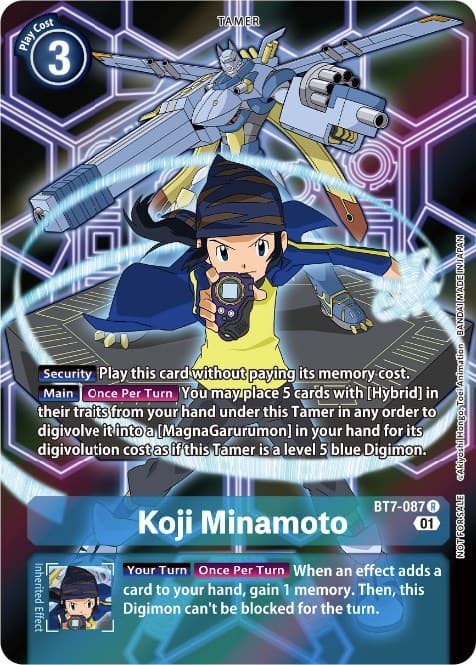 Koji Minamoto (D-Scanner Alternate Art) — Next Adventure card