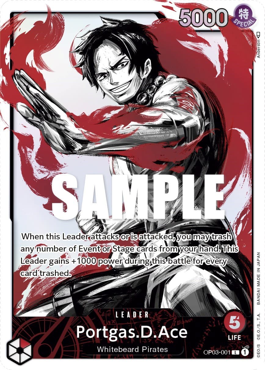 Portgas.D.Ace (Alternate Art) — Pillars of Strength card