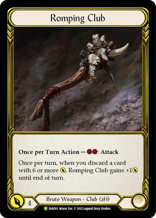 Romping Club (Golden) - FAB095 — Flesh and Blood: Promo Cards card