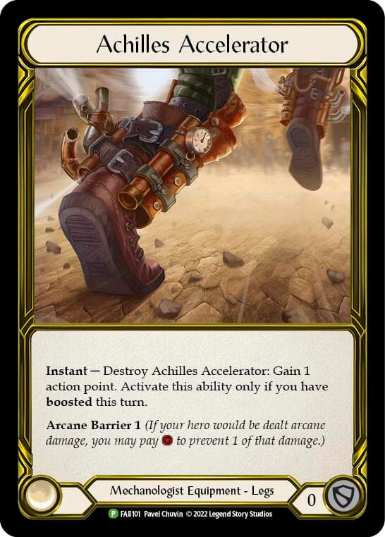 Achilles Accelerator (Golden) - FAB101 — Flesh and Blood: Promo Cards card