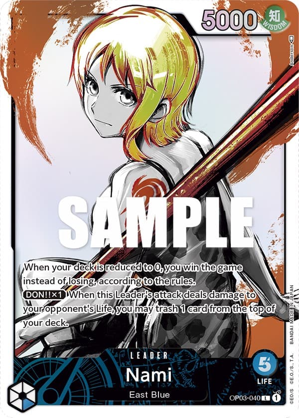 Nami (040) (Alternate Art) — Pillars of Strength card