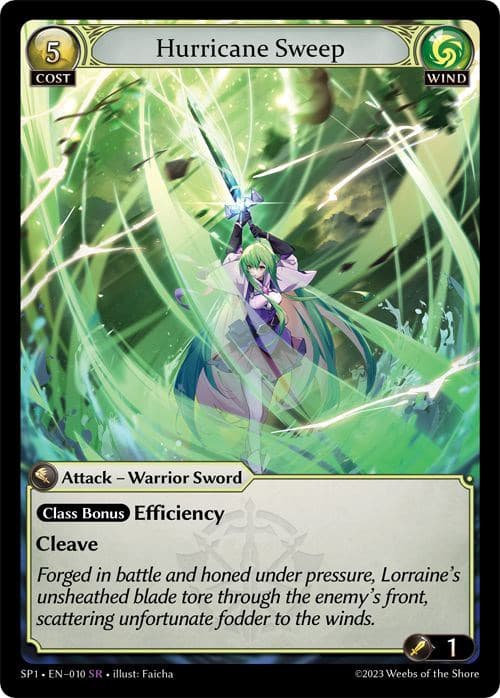 Hurricane Sweep — Supporter Pack 1 card