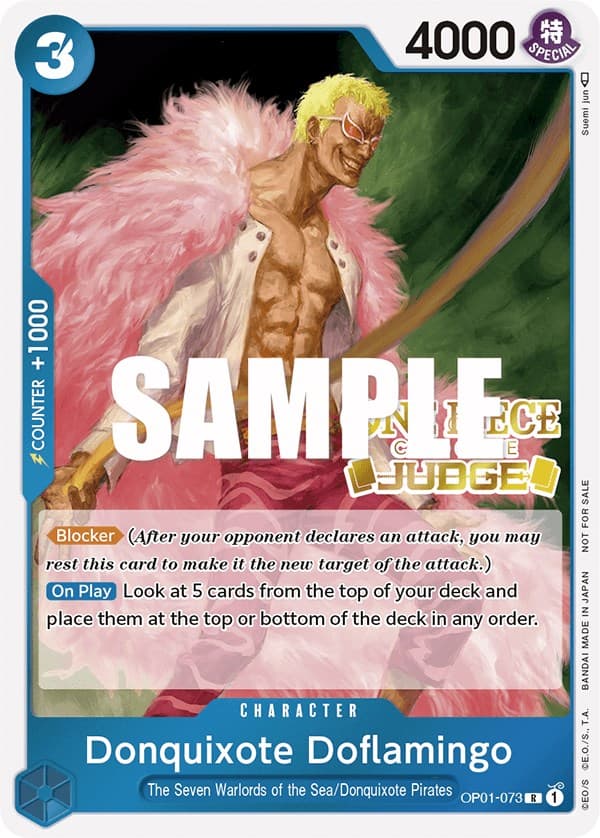 Donquixote Doflamingo (Judge) — One Piece Promotion Cards card