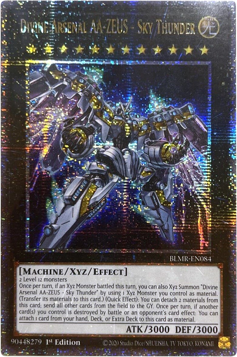Divine Arsenal AA-ZEUS - Sky Thunder (Quarter Century Secret Rare) — Battles of Legend: Monstrous Revenge card