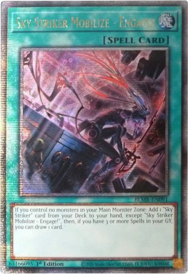 Sky Striker Mobilize - Engage! (Quarter Century Secret Rare) — Battles of Legend: Monstrous Revenge card