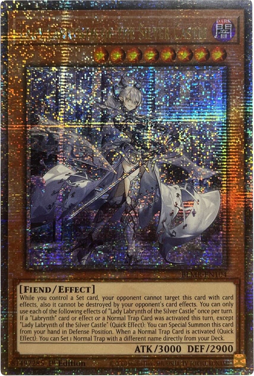 Lady Labrynth of the Silver Castle (Quarter Century Secret Rare) — Battles of Legend: Monstrous Revenge card