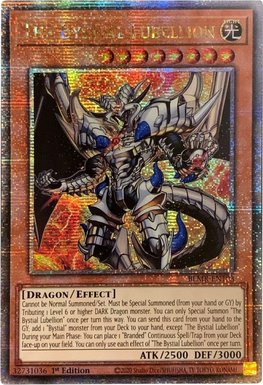 The Bystial Lubellion (Quarter Century Secret Rare) — Battles of Legend: Monstrous Revenge card