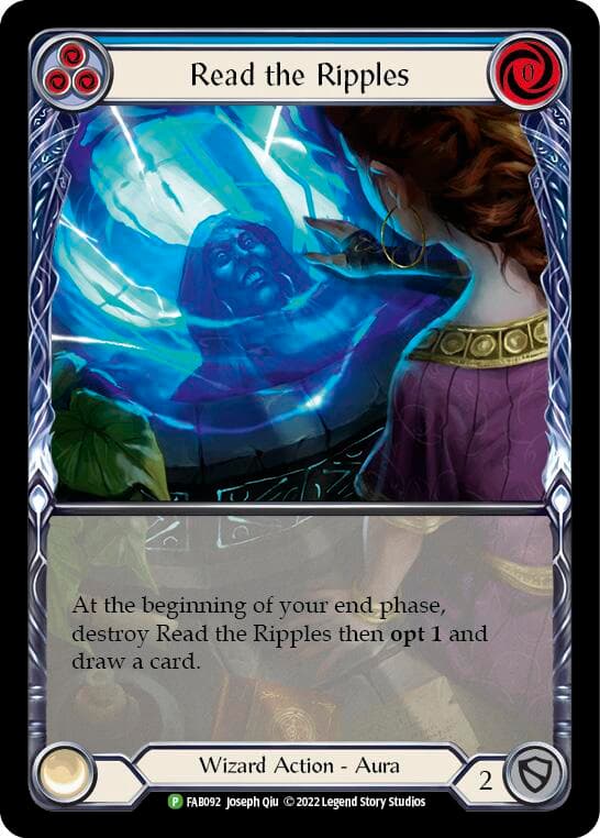 Read the Ripples (Blue) - FAB092 — Flesh and Blood: Promo Cards card