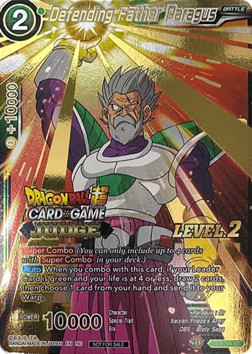 Defending Father Paragus (Judge Pack Vol.13) (Level 2) — Tournament Promotion Cards card