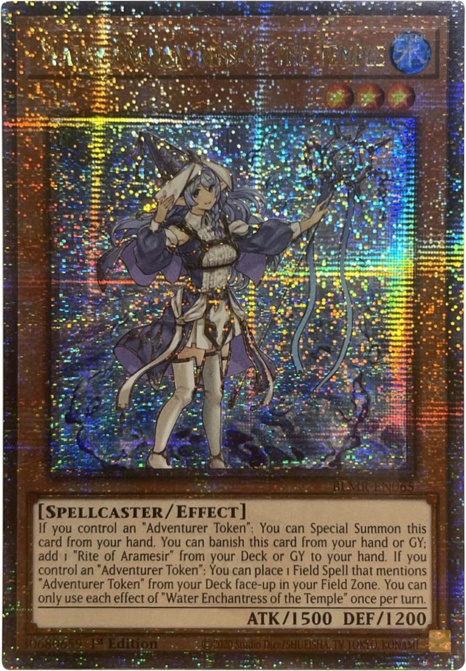 Water Enchantress of the Temple (Quarter Century Secret Rare) — Battles of Legend: Monstrous Revenge card