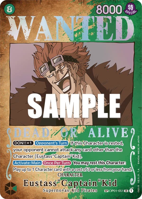 Eustass"Captain"Kid (Wanted Poster) — Pillars of Strength card