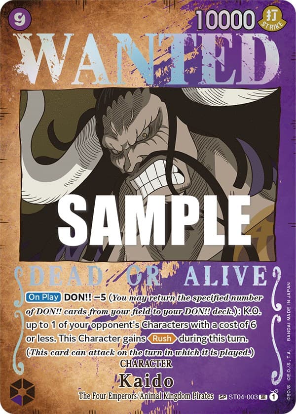Kaido (Wanted Poster) — Pillars of Strength card
