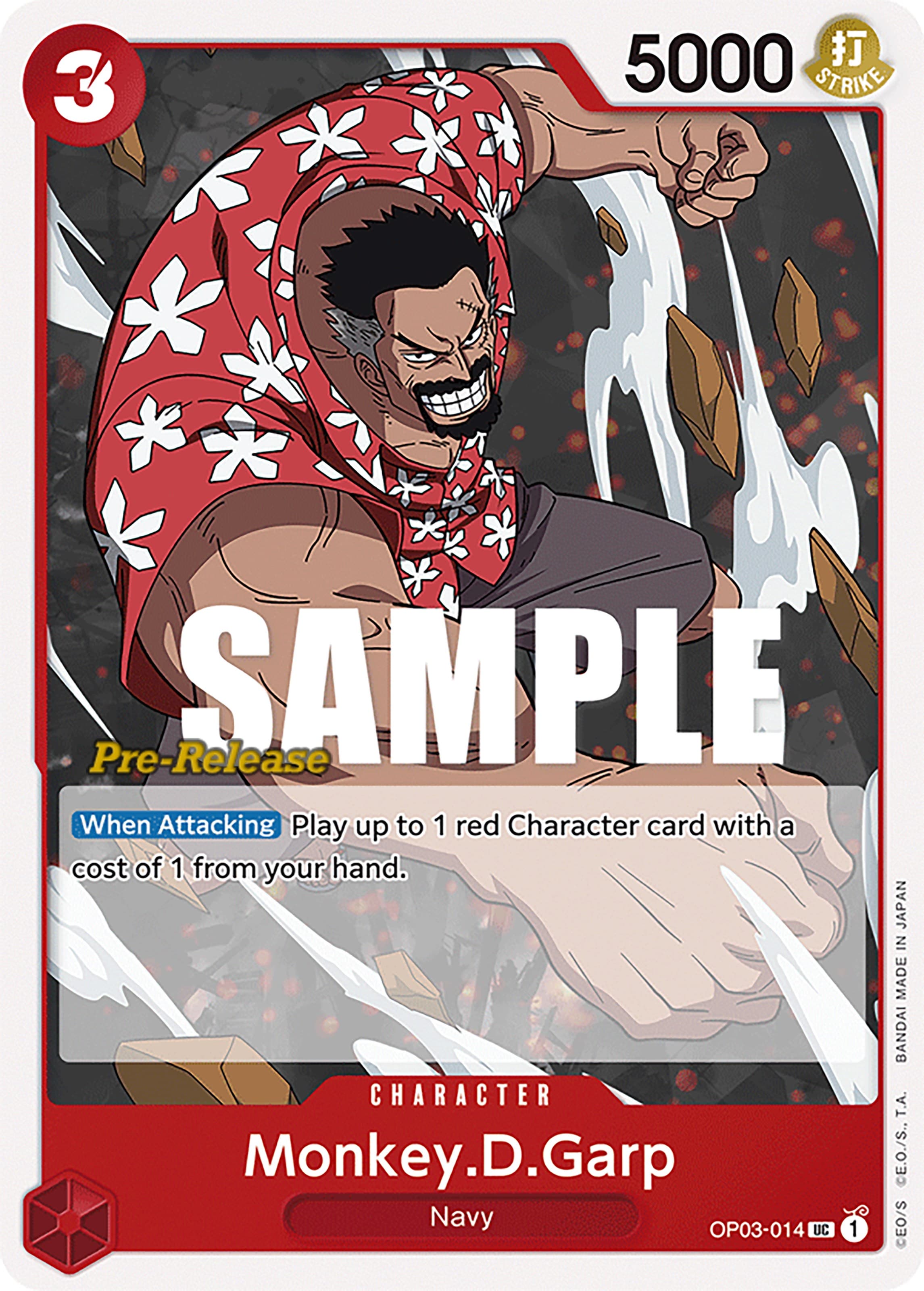 Monkey.D.Garp — Pillars of Strength Pre-Release Cards card