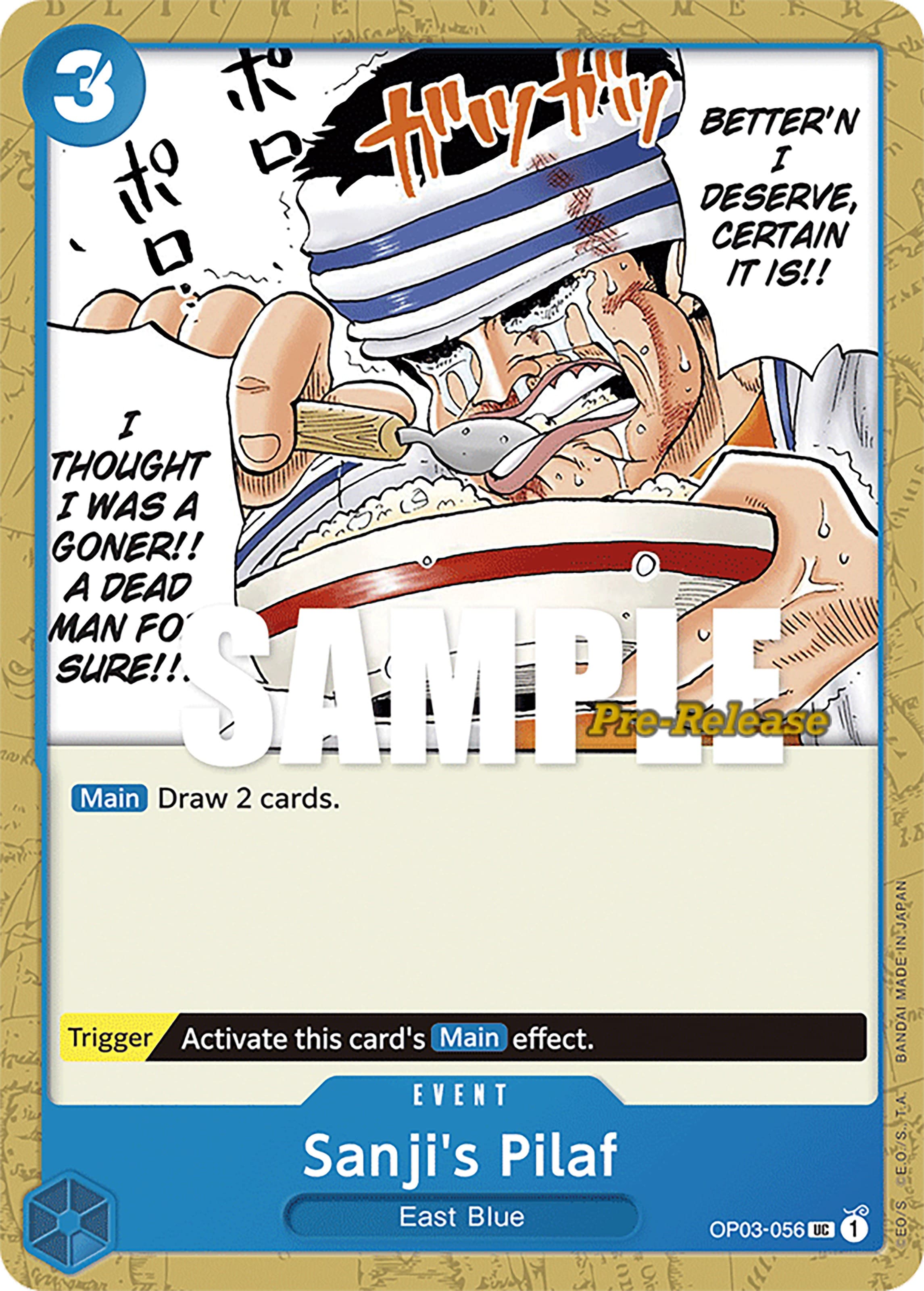 Sanji's Pilaf — Pillars of Strength Pre-Release Cards card