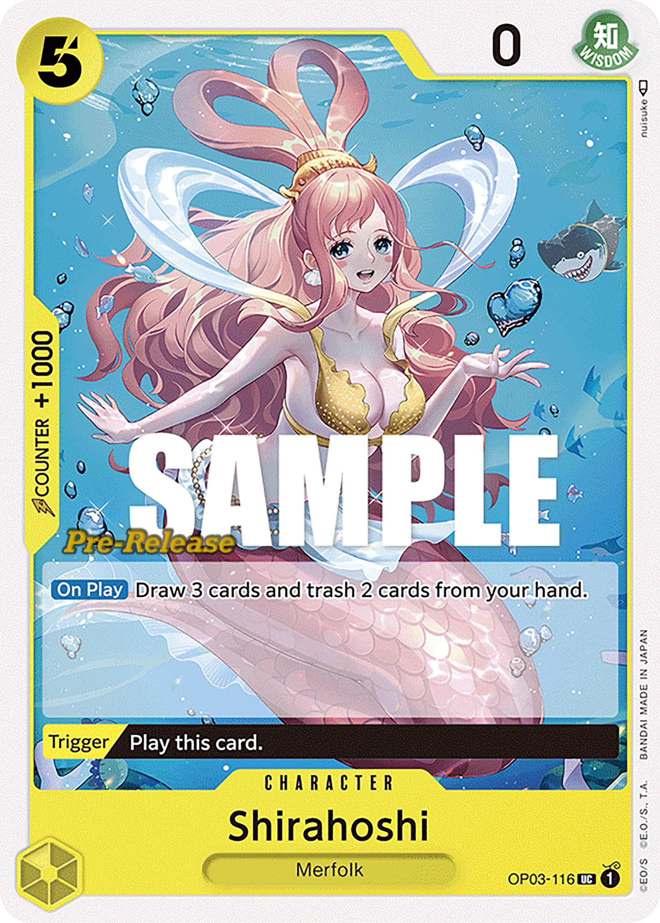 Shirahoshi — Pillars of Strength Pre-Release Cards card