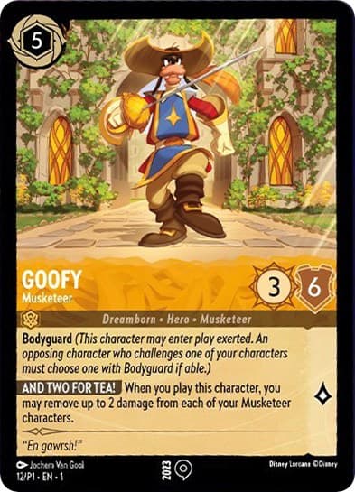Goofy - Musketeer — Disney Lorcana Promo Cards card