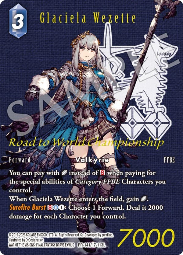 Glaciela Wezette — FF: Promo Cards card