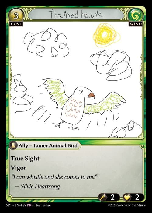 Trained Hawk — Supporter Pack 1 card