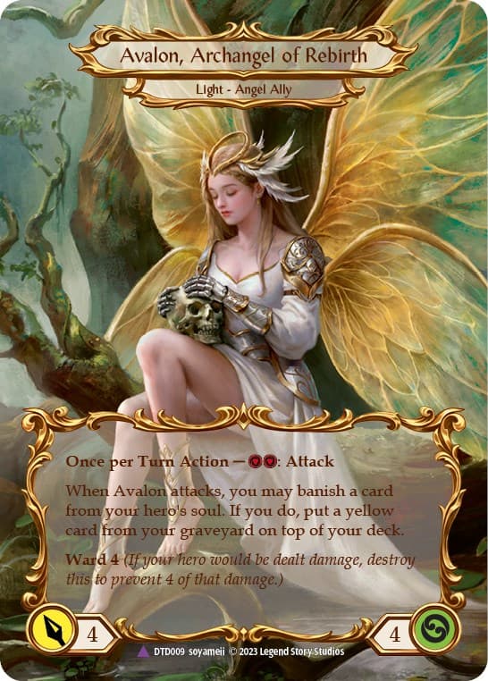 Figment of Rebirth // Avalon, Archangel of Rebirth (Marvel) — Dusk till Dawn card