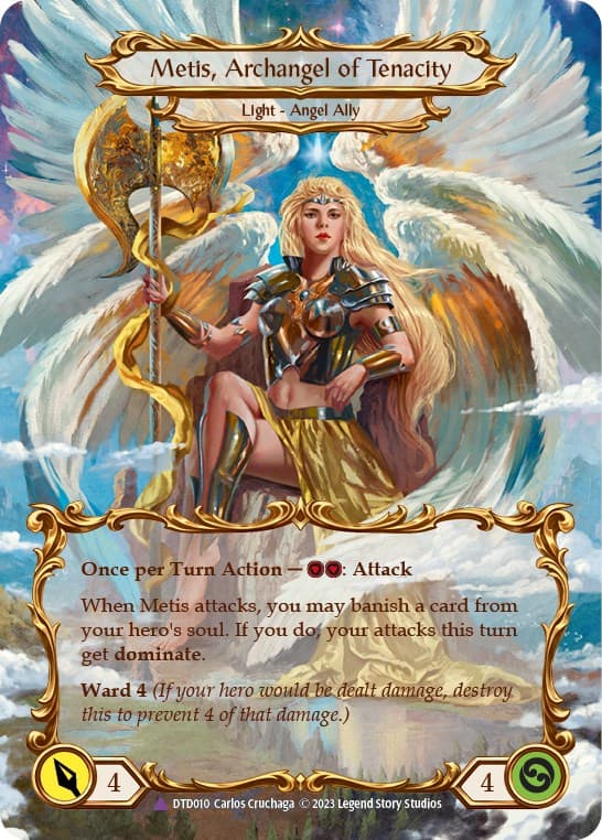 Figment of Tenacity // Metis, Archangel of Tenacity (Marvel) — Dusk till Dawn card