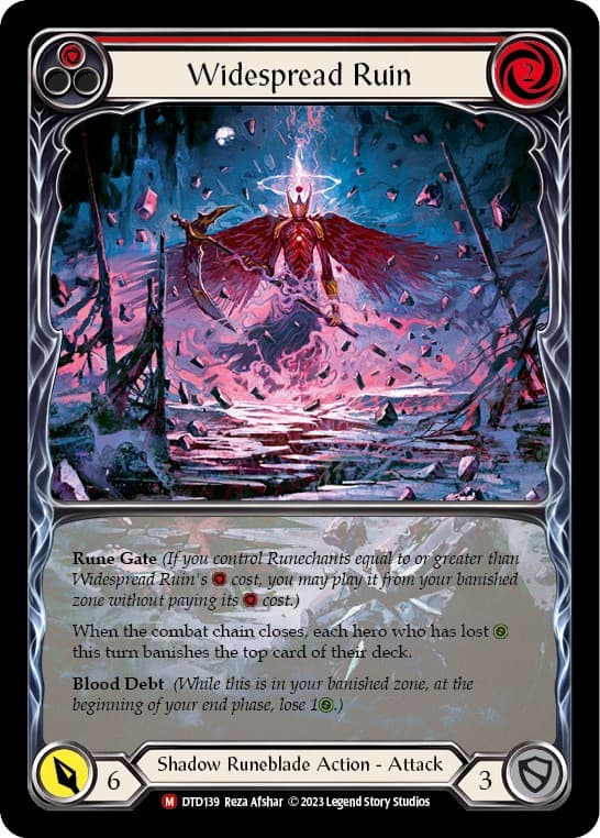 Widespread Ruin (Extended Art) — Dusk till Dawn card